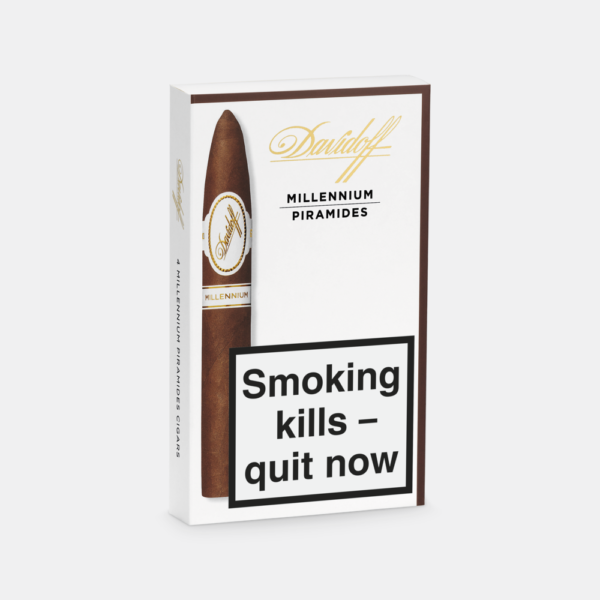 Davidoff Millenium Piramides Cigars upright pack shot