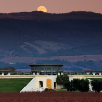 Opus One WInery Image in Setting Sun