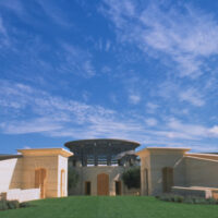 Opus One Cellar on a sunny day with blue sky