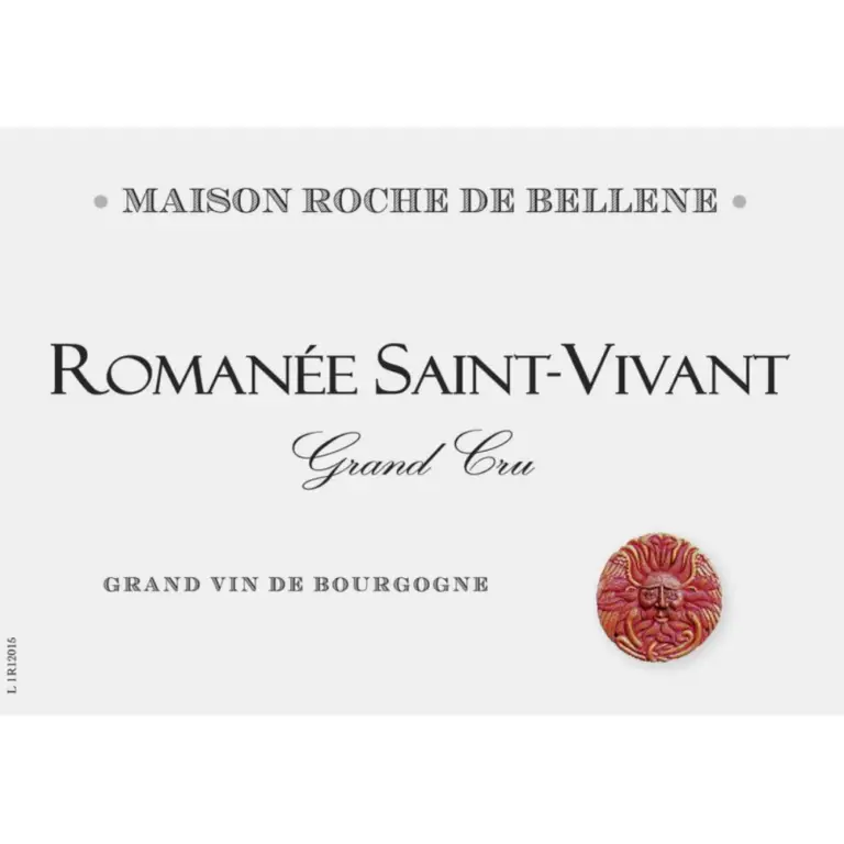 The Label of the Maison Roche de Bellene Romanee Saint Vivant Grand Cru