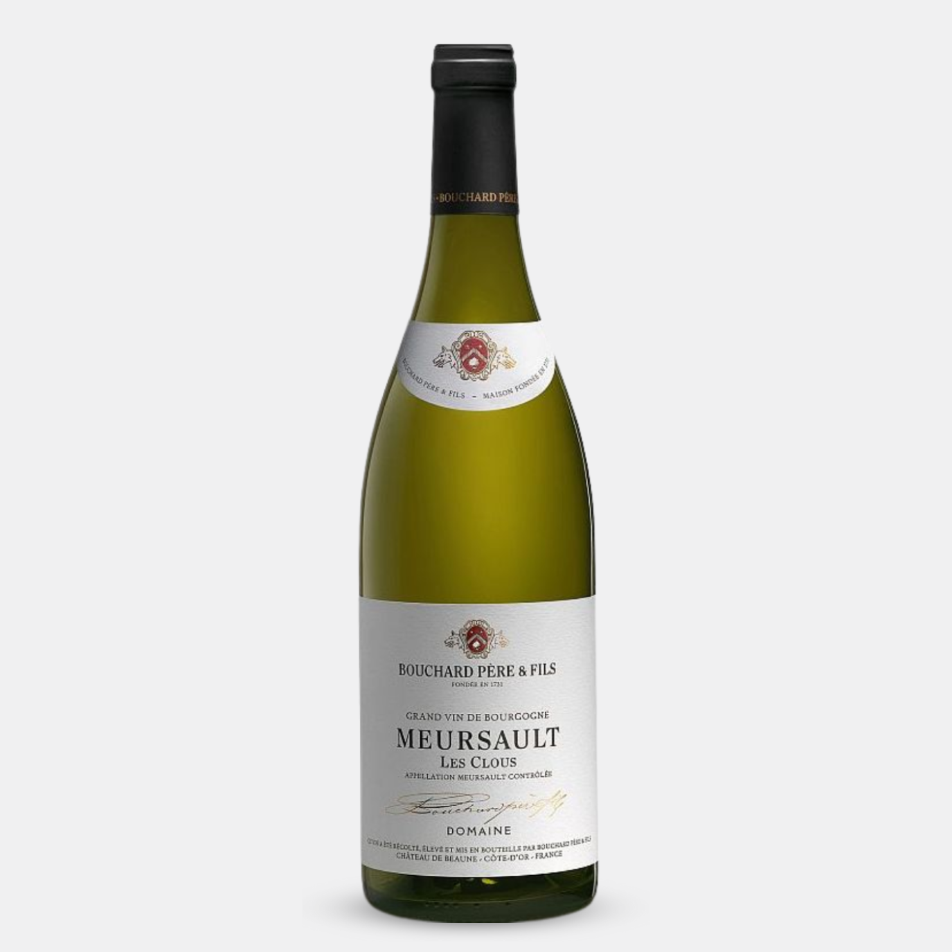 A bottle of Meursault les Clous 2022